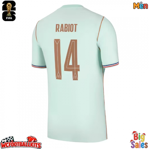 France Adrien Rabiot #14 Replica Away Stadium Shirt World Cup 2026 Short Sleeve